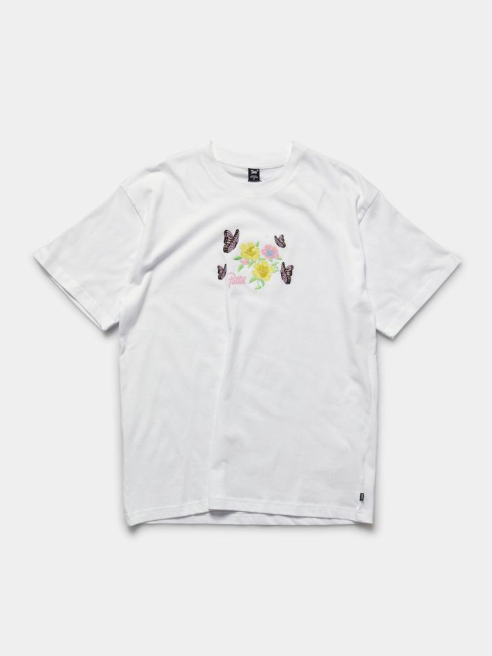 Clothing Patta T-Shirts | Flowers T-Shirt White